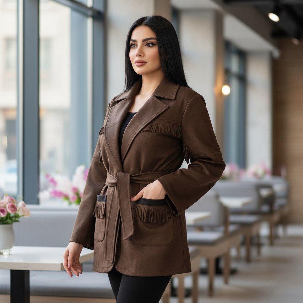 پالتو سوییت کابویی کد 101164  مناسب فصل پاییز و زمستان