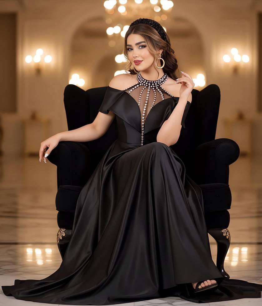 پیراهن مجلسی بلند نهال کد 475