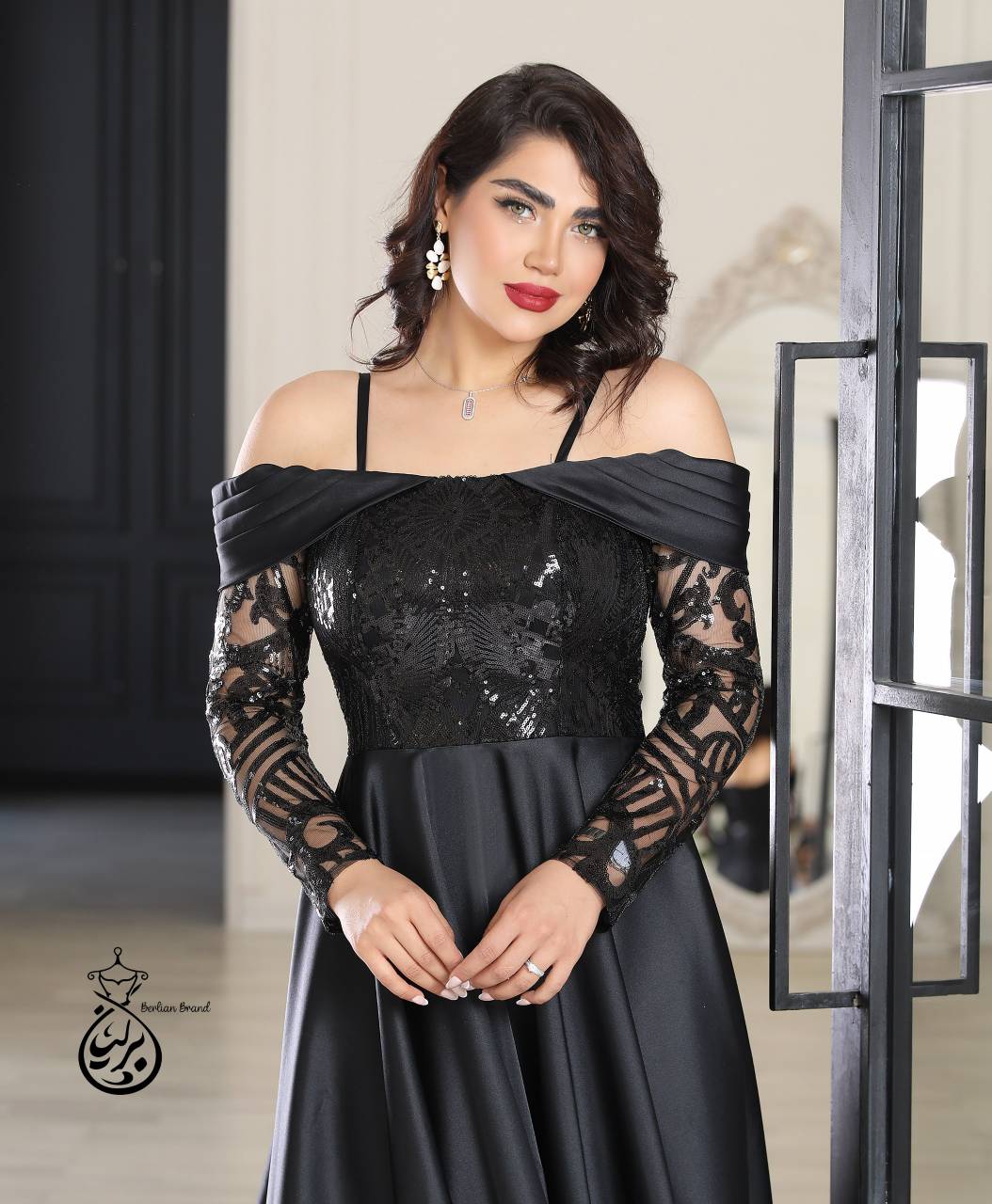 پیراهن مجلسی بلند مدل ساحل کد 490
