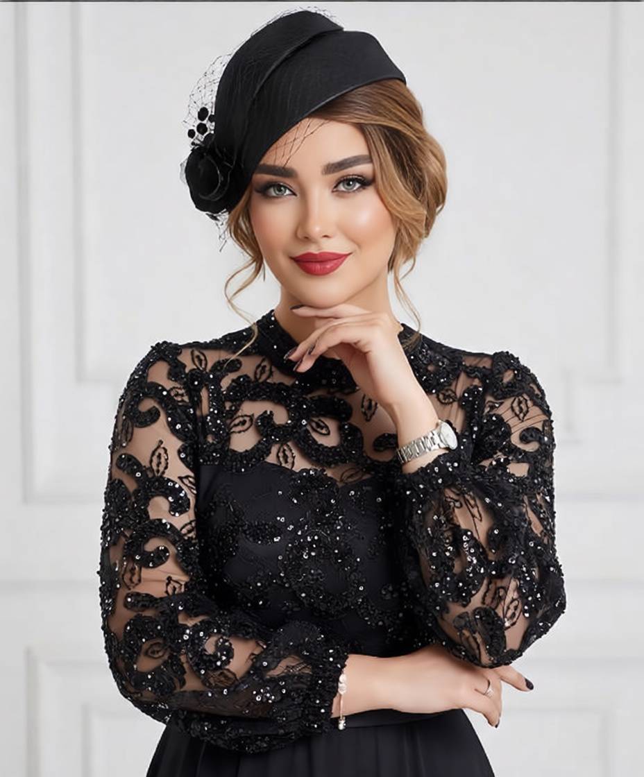 پیراهن مجلسی بلند مهوا کد 505