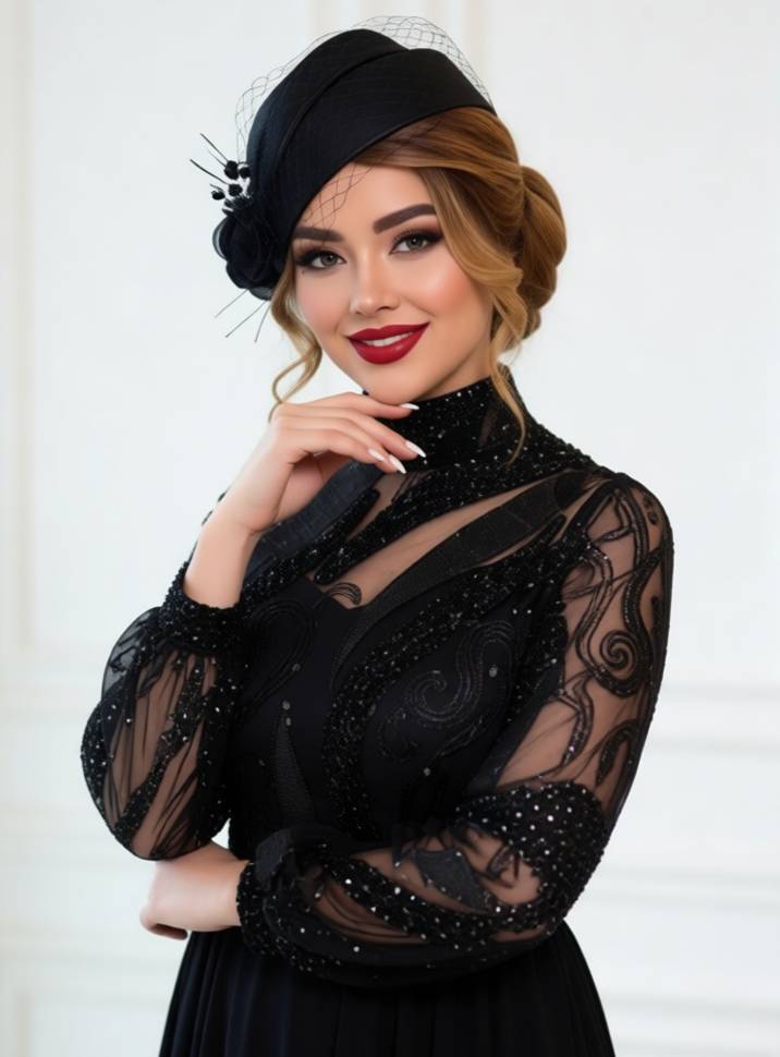 پیراهن بلند مجلسی مدل مهلا کد 500