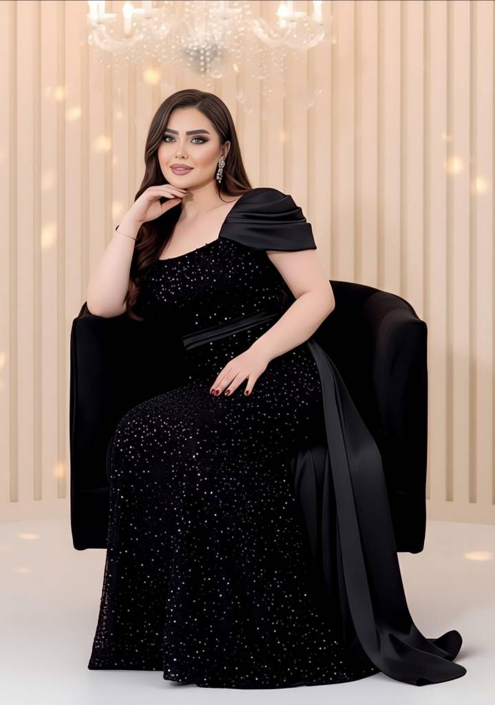 پیراهن بلند مجلسی مدل مروارید کد 555