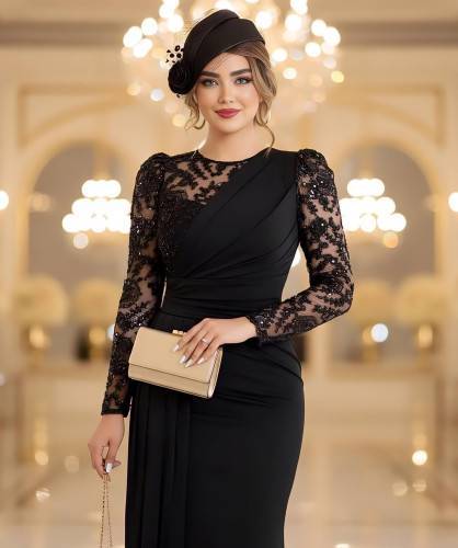 پیراهن بلند مجلسی دلا کد 145